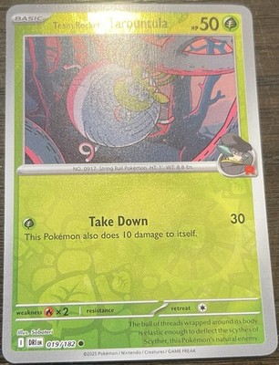 Team Rocket's Tarountula 019/182 Sv10: Destined Rivals Reverse Holo