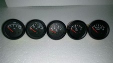 El Gauges 52mm (5pc) - Volt Water Temp C Oil Temp C Oil Press bar Fuel Gauge