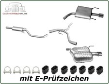 Auspuff Set Opel Vectra 2.2 direct / 3.2 V6 Auspuffanlage Endtopf