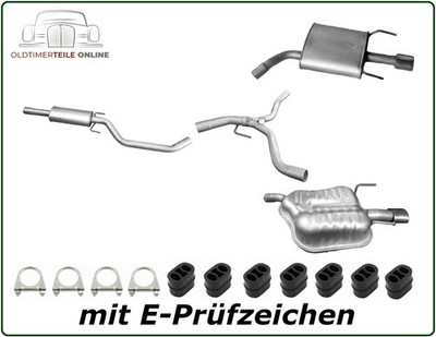 Auspuff Set Opel Vectra 2.2 direct / 3.2 V6 Auspuffanlage Endtopf