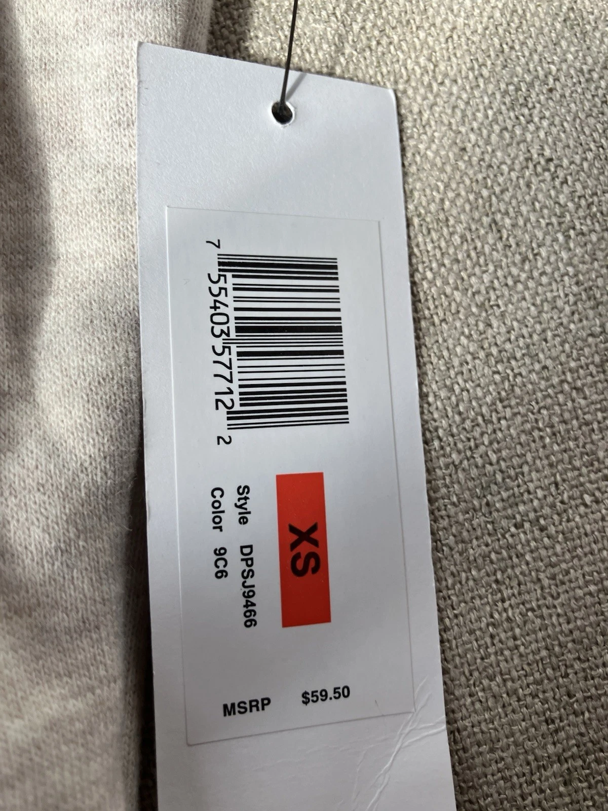 OFF WHITE DKNY Sport Felpa Donna Cropped Zip Up XS Felpa con Cappuccio Crema