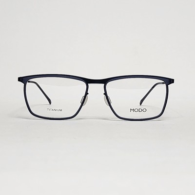 MODO 4109 Men's Ultra-Light Titanium Rectangular Glasses in Dark Navy | 54mm