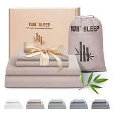 TWK Luxury Sheet Set, Genuine 100 Organic Viscose Derived from Bamboo, Cooli...