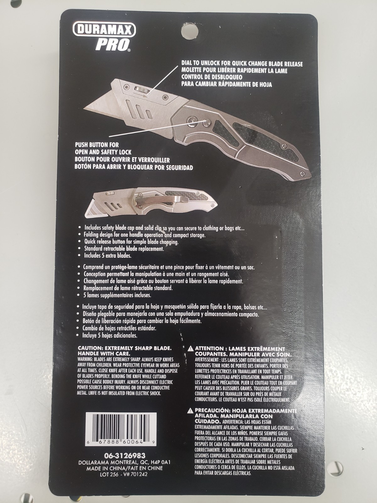 Duramax Pro Folding Utility Knife