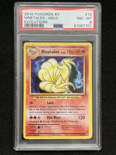 Ninetales graded PSA 8 for sale on eBay