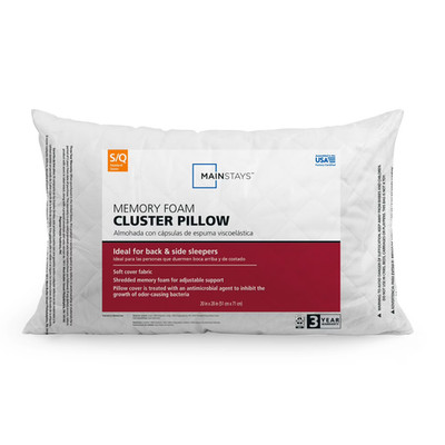Mainstays  Memory Foam Cluster Bed Pillow, Standard Queen