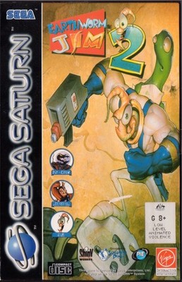 Earthworm Jim 2 - Sega Saturn Platformer Videospiel OVP