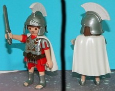 PLAYMOBIL HISTORY: SOLDATO ROMANO con SPADA e MANTELLO BIANCO - COME DA FOTO