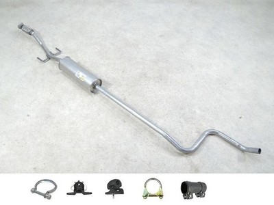 MTS Mitteltopf Neu für Peugeot 208 I 1.0 VTi Auspuff Schalldämpfer + Anbauteile 