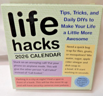Life Hacks 2026 Day To Day Calendar Tips Tricks And Daily DIY'S Awesome Life