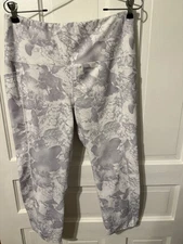 RBX Women’s Running activewear pants XL Gray and white Camouflage