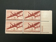 ICOLLECTZONE  US Airmail C28 Plate Block XF NH LR 22764 (C100-412)