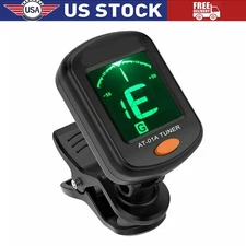 LCD Clip On Chromatic Acoustic Electric Guitar Bass Ukulele Banjo Violin Tuner