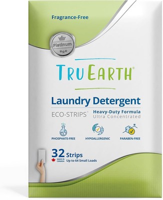 Tru Earth Platinum - Heavy Duty Laundry Detergent Sheets - Up to 64 Loads (32...