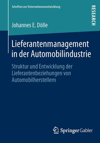 Johannes E. DöLle | Lieferantenmanagement In Der Automobilindustrie | Buch-image