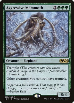 Aggressives Mammut ~ Core Set 2020 [ Excellent ] [ Magic MTG ]