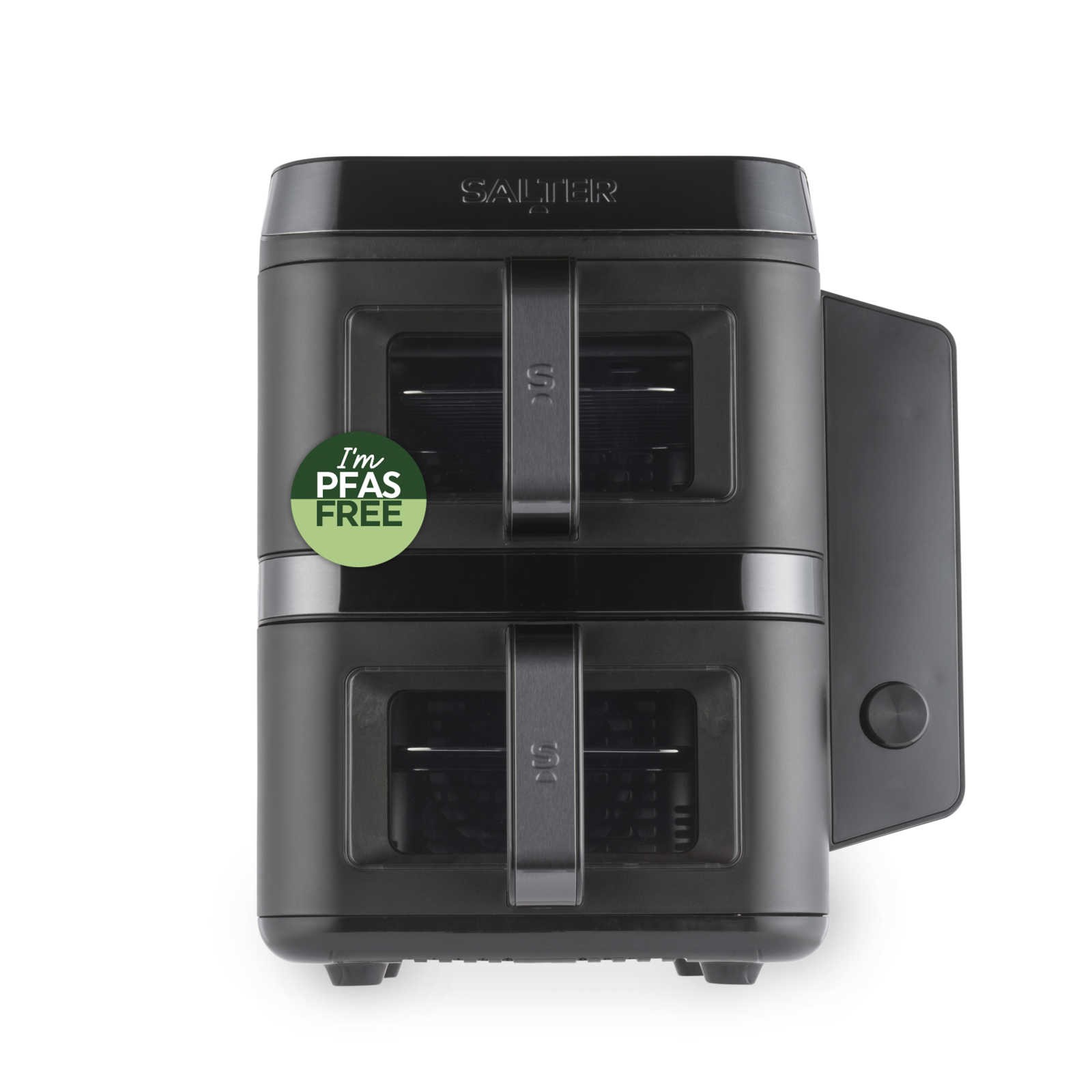 Salter VertiCook View Air Fryer Vertical Dual Drawer Space Saving 12 Functions