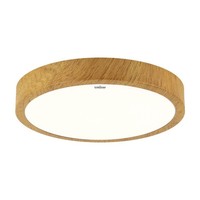 Led Deckenleuchte Badezimmerlampe Ø 48 Cm IP44 Holz-Optik 4100 K Neutralweiß