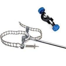 LabZhang Lab Chain Clamp with Adjustable Bosshead Clamp HolderNickel-Plated Z...