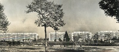BB001 Romania Bucharest Bucuresti 1960`s non-standard postcard 9 x 20 cm