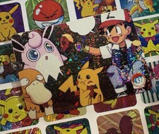 Adesivo Pokemon Pikachu Vintage Pocket Monsters Vending HOLO Prisma 1998 Bandai