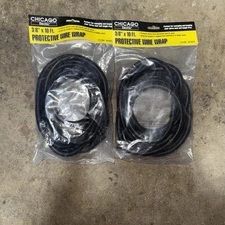 ✅CHICAGO ELECTRIC 3/8” X 10 FT PROTECTIVE WIRE WRAP 66987 #️⃣0298 3 Packs