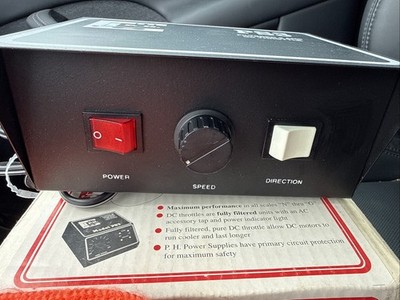 Vintage P.H. Hobbies PS3 3 Amp DC Model Train Power Pack Transformer 115V USA