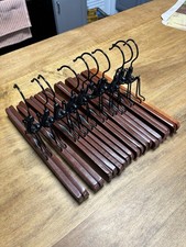 VTG Wood/Metal Pant/Skirt Hangers Set of 10