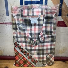 Vintage Men's Pajamas By McGregor 70s 2 Piece Set NOS Size L Large 100 Cotton