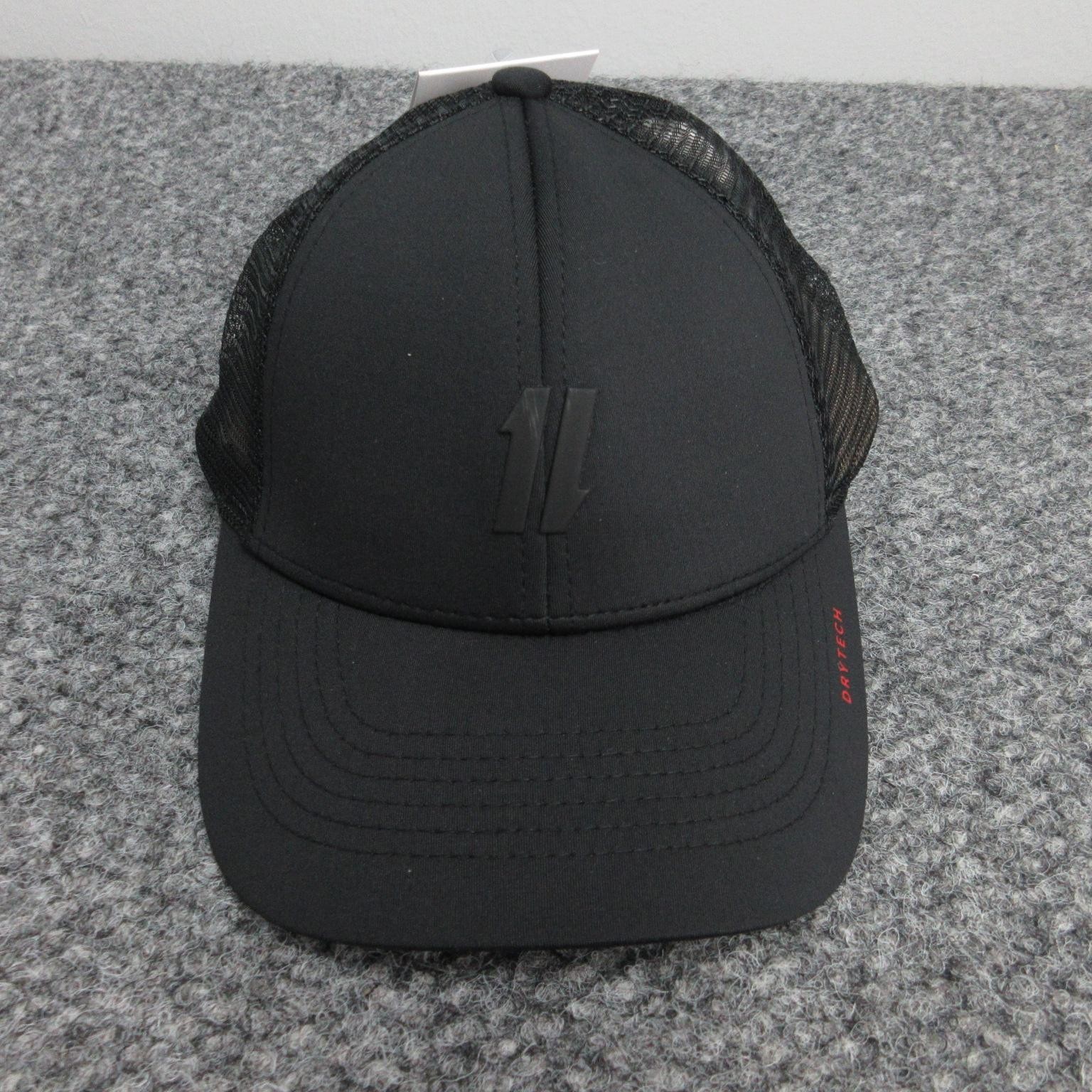 Cap Snap Back Mens Xs Black Mesh Trucker Drytech Max-out Athletic