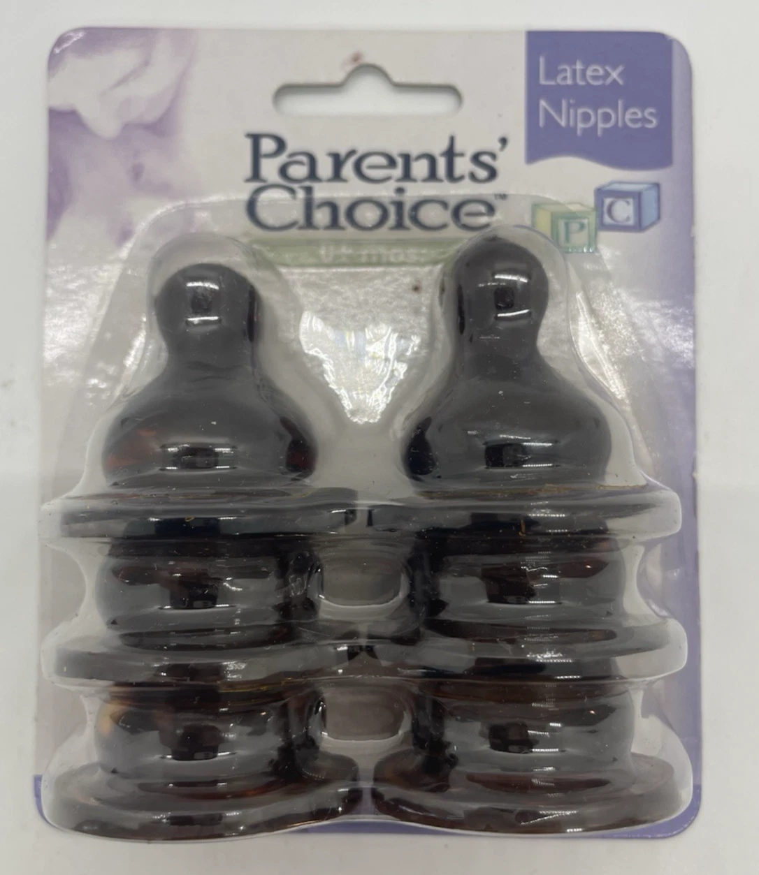 Parent's Choice Nipples Latex Baby bottle 6 pack Vintage Read