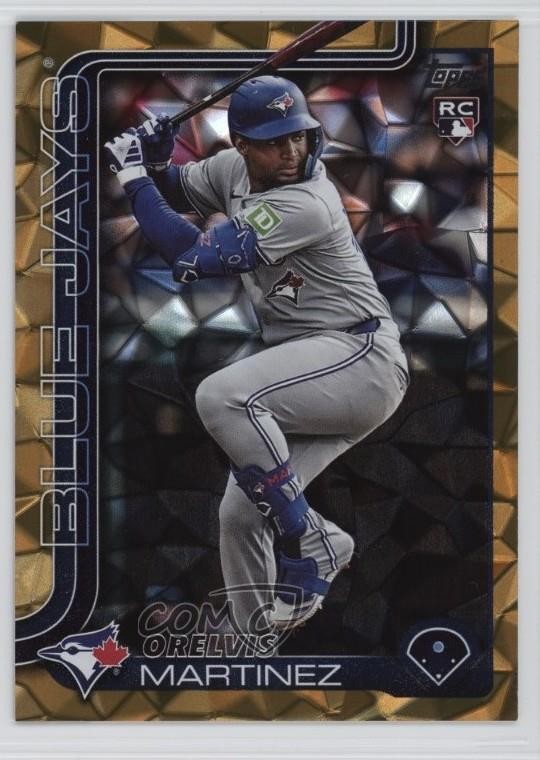 2025 Topps Series 1 Gold Diamante 1/50 Orelvis Martinez #18 Rookie RC 1h98