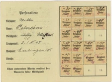 Germany Nazi era membership card Nachrichten Abteilung Berghaus Iseler revenues