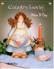 Country Lovin' Warm 'N Cozy Decorative Painting Folk Art Craft Book Pat McClure