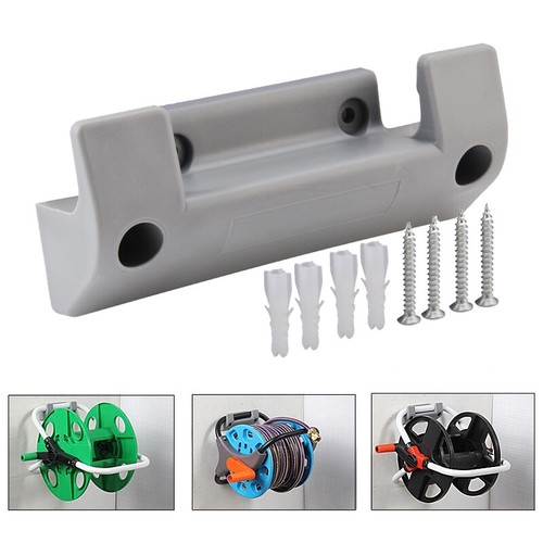 Wall-Mount Water Hose Pipe Reel Holder Garden Storage Tidy Pipe Fixing Brackets