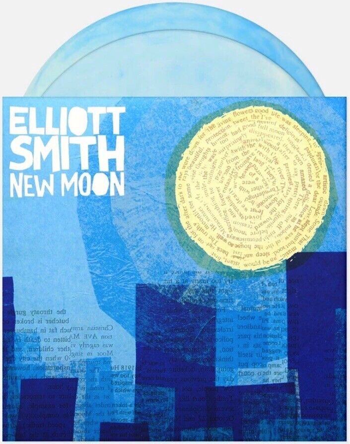 Elliott Smith New Moon Blue & White Cloudy Vinyl 2-LP Sealed Either/Or Limited