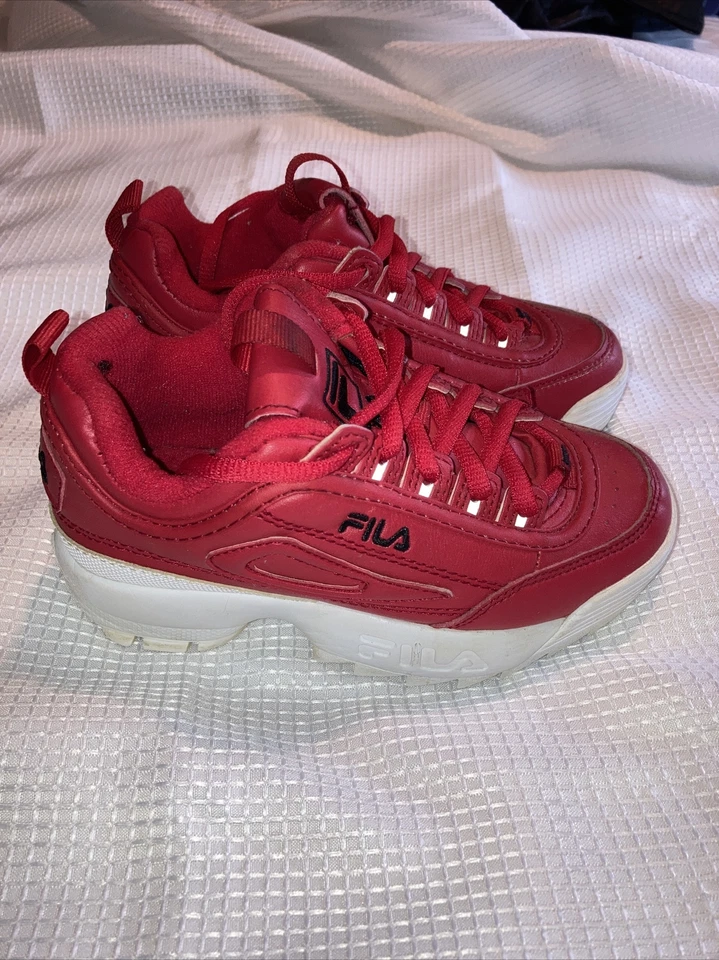 Zapatos Fila rojos para niños talla 13, #107 Foto 2 de 4