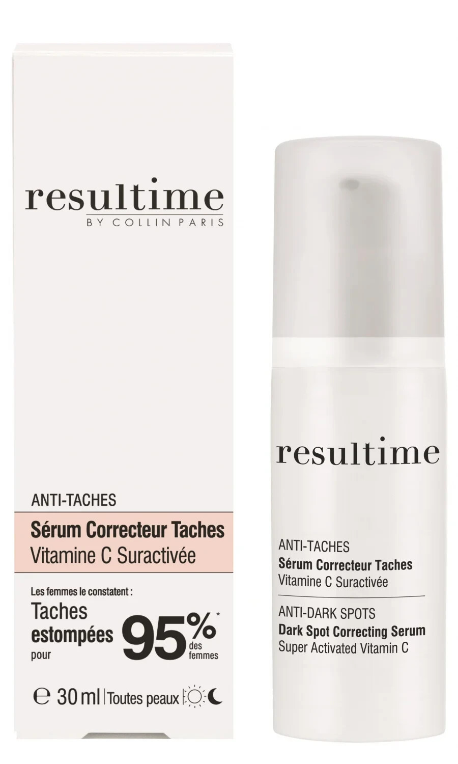 Sérum correcteur de taches Resultime éclat du teint après le soleil vitamine C