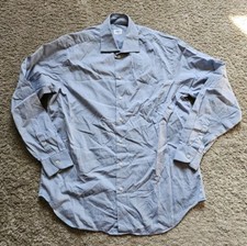 Armani Collezioni Gray Long Sleeve Button Down Shirt Men's Size 41 x 16