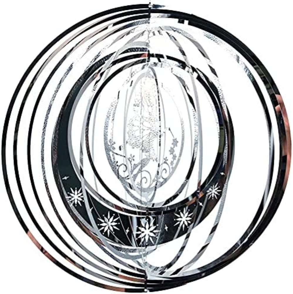 Wind Spinner Farfalla Acciaio Inox - Resistente alle Intemperie 3D