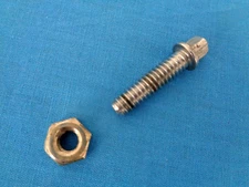 1976 VINTAGE ROGERS MEMRILOC  1/4"-20  x 1" BOLT &NUT FOR COLLAR LOCK CLAMP  USA