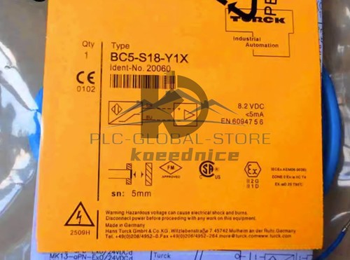 NEW Turck BC5-S18-Y1X Capacitive Sensor Embeddable 5mm Range 18mm Plastic Barrel - Picture 5 of 5