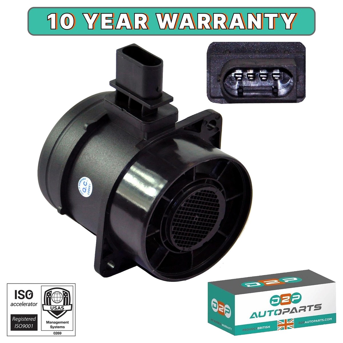 MASS AIR FLOW METER SENSOR FOR MERCEDES SPRINTER 906 VIANO VITO 