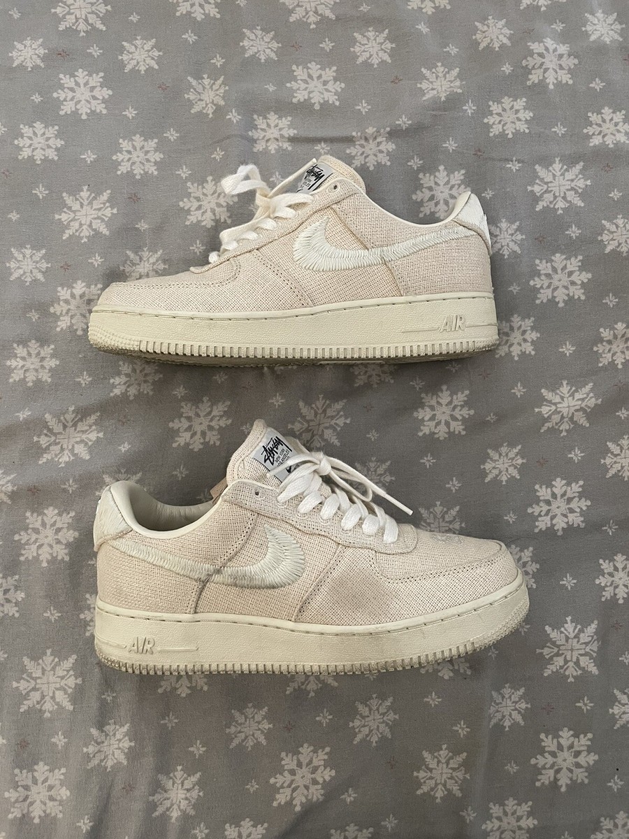 Size 7.5M - Nike Air Force 1 Low Stussy Fossil 194953679809| eBay