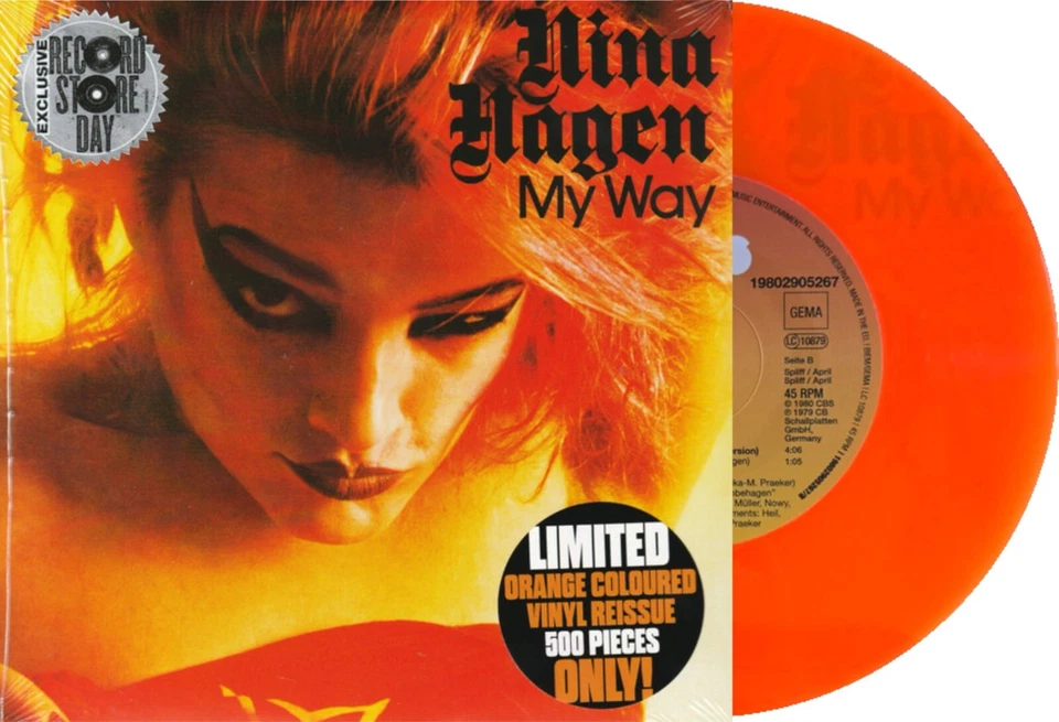 Nina Hagen "my way" limited orange-coloured Vinyl Single 7" RSD2025 - Bild 1 von 1