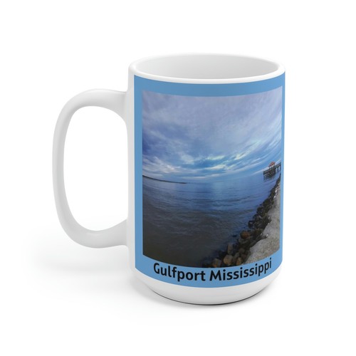 Gulfport Mississippi Scenic Gulf Coast and Pier Souvenir Coffee Mug. eBay