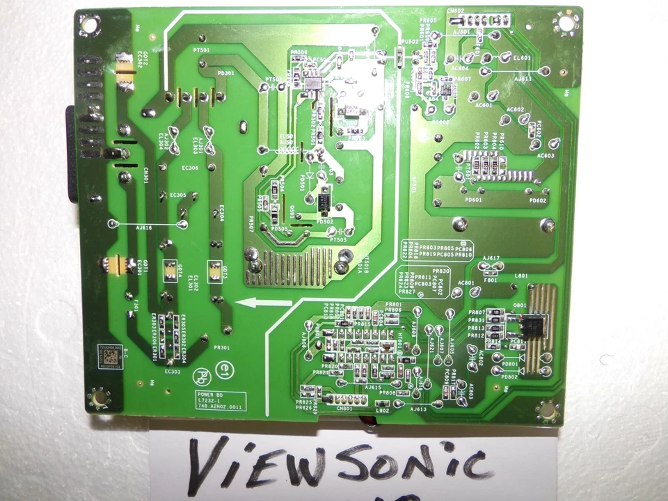 VIEWSONIC 24" VG2448 MONITOR POWER BOARD  L7232-1 / 748.A2H02.0011 - Image 3 of 4