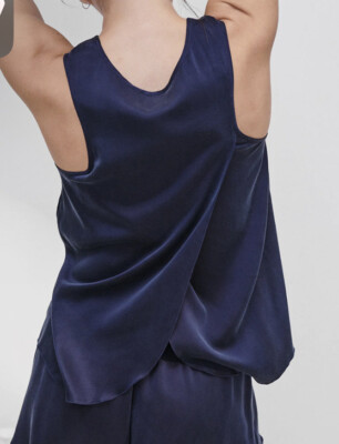 Lunya Washable Silk Pajama Set Size S New Blue | eBay