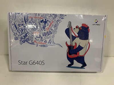 XP-Pen Star G640S 6x3.75'' Drawing Pad, Battery-Free Stylus 