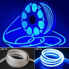 50ft AD Sign Neon LED Strip Lights Rope 12V Waterproof Boat Bar Room Party Decor